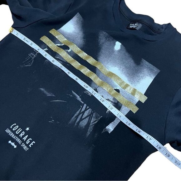 Zara Man crew neck sweatshirt black size medium - Picture 10 of 12